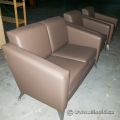 3-Piece High Quality Leather Loveseat & Armchair Set